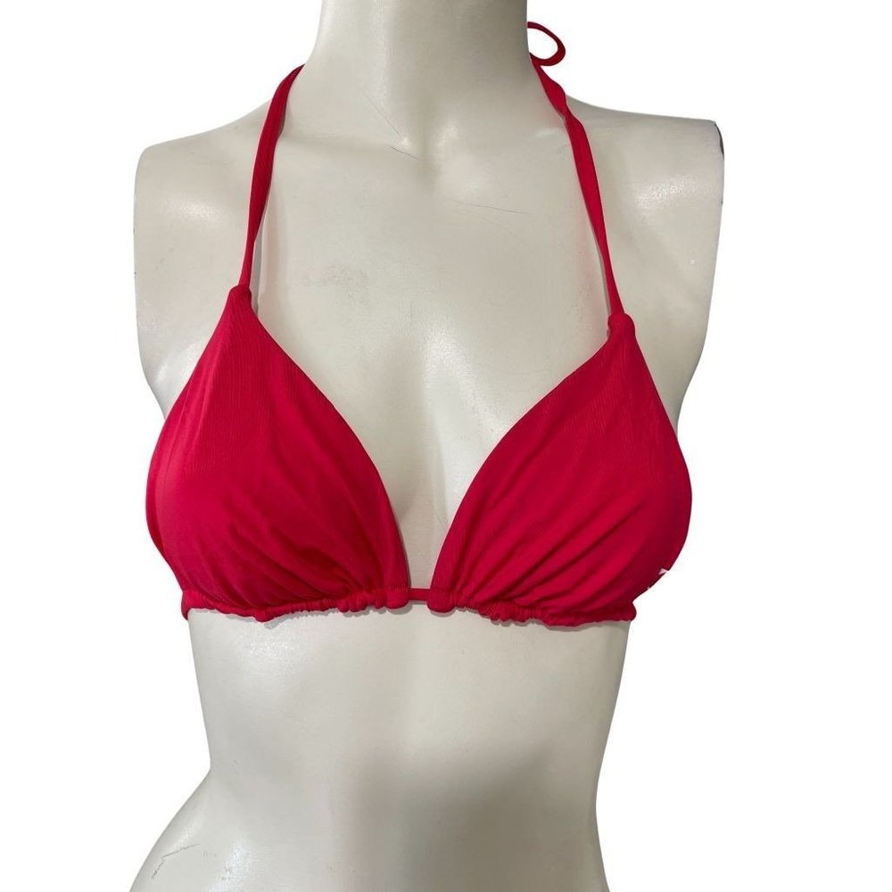 Hurley Red Standard Solid Itsy Bitsy Bikini Top